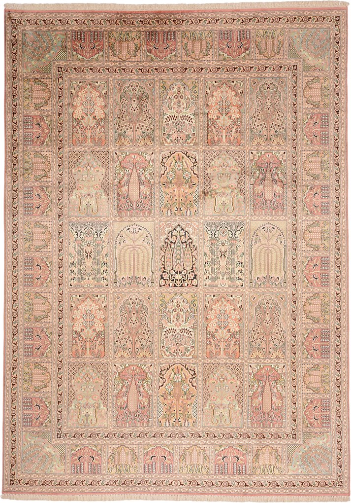 Cashmere Silk Tappeto orientale 300 x 220 (Indian) Annodato A Mano
