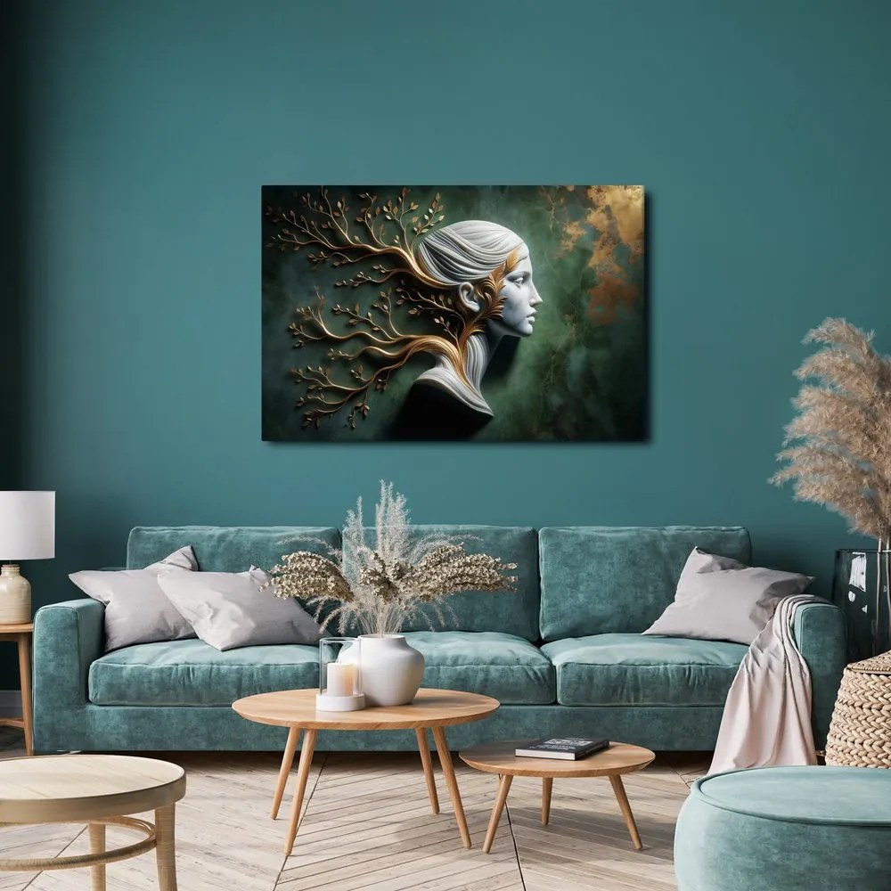 Quadro su tela – Dea serena con i rami della vita