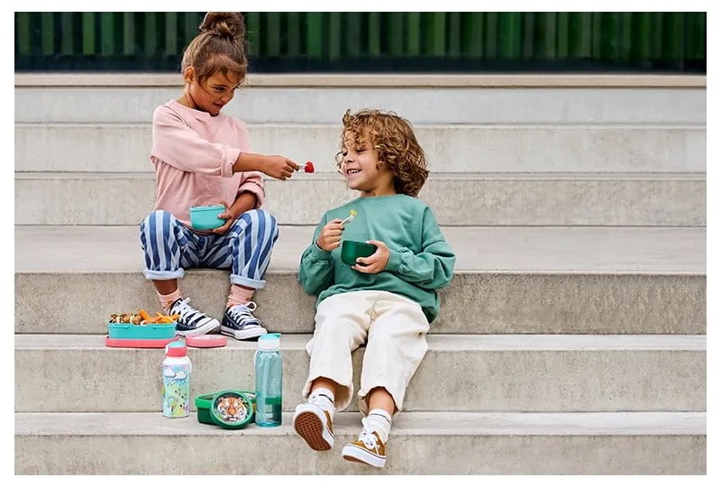 Scatola per la merenda dei bambini con forchetta Little farm - Mepal