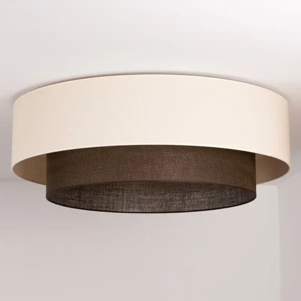 Brilagi - Plafoniera LED BOHO STYLE 3xE27/15W/230V Ø 80 cm crema/marrone