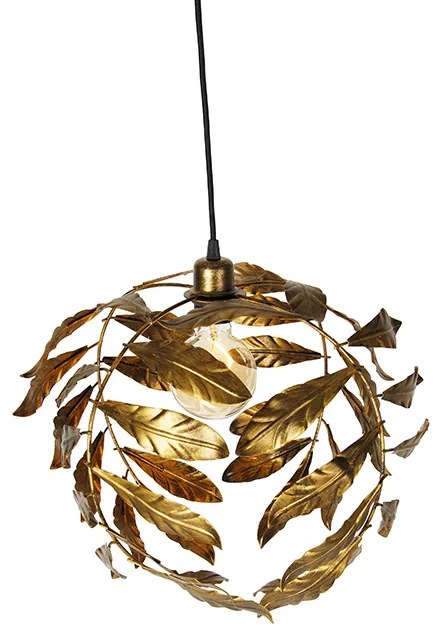 Lampada a sospensione vintage oro antico 40 cm - Linden