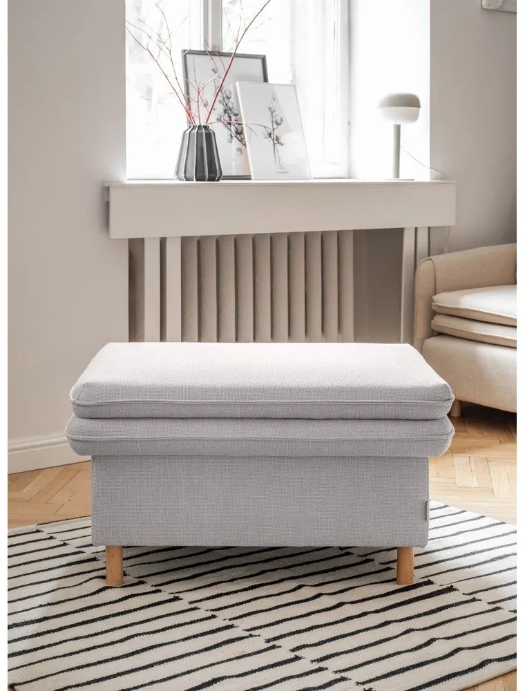 Poggiapiedi grigio chiaro Simon - Miuform