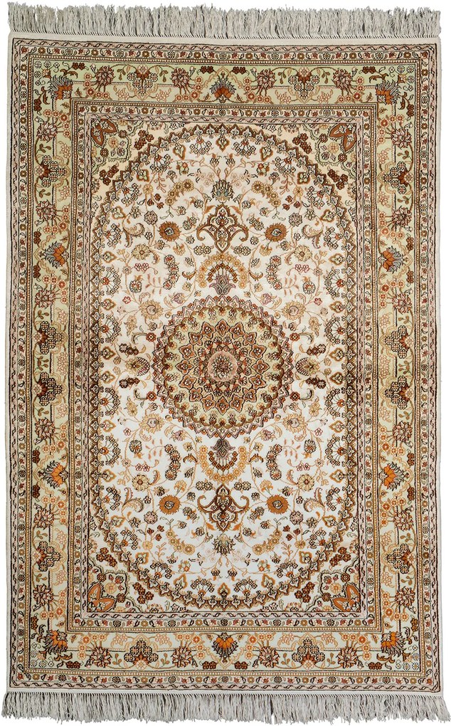 Hereke Tappeto orientale 120x180 Beige (Cina) Annodato A Mano