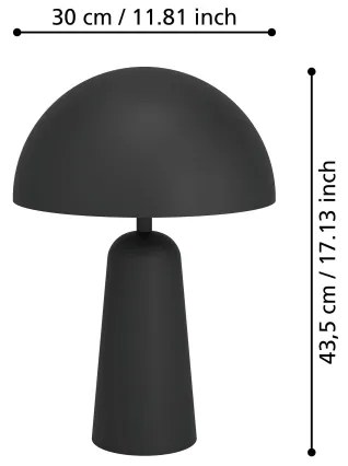 Eglo 900134 - Lampada da tavolo ARANZOLA 1xE27/40W/230V