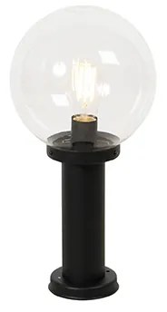 Lampada da terra per esterni nera con sfera in plastica 50 cm IP44 - Sfera
