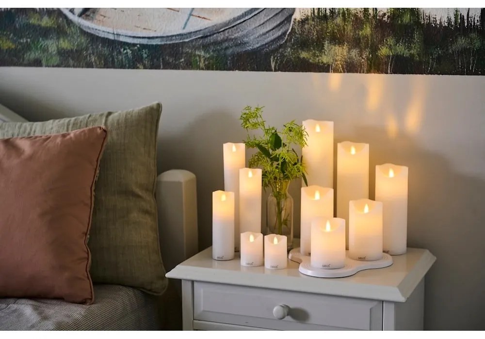 Candela a LED (altezza totale 10 cm) Sara – Sirius