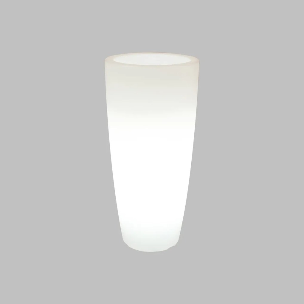 Vaso Illuminabile Tondo Ø33 H90cm E27 Colore Bianco