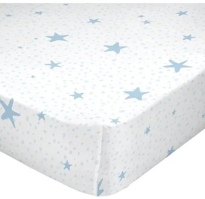 Lenzuolo con angoli HappyFriday BASIC KIDS Azzurro 90 x 200 x 32 cm