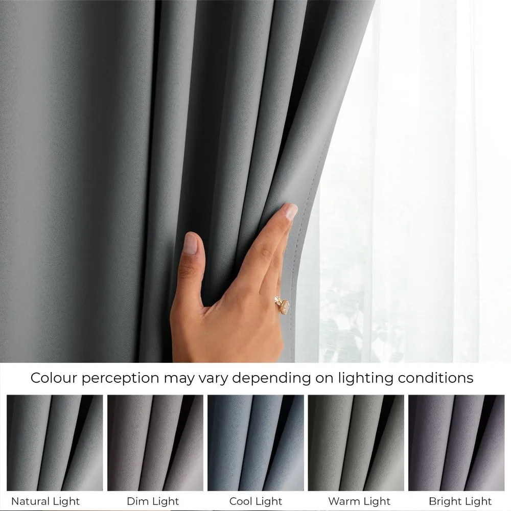 Tenda termoisolante/parzialmente oscurante grigia 140x245 cm Kierra – Restilo