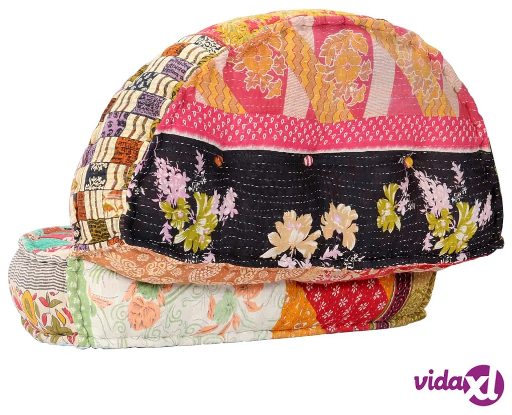 vidaXL Pouf 100x20 cm in Tessuto Patchwork