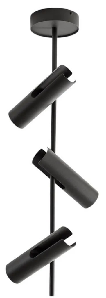 Faretto da soffitto Leda 3, verde oliva, a 3 luci, acciaio, altezza 76 cm SIGMA, dimmerabile, Verde, Soggiorno / Sala da pranzo, Metallo, Moderno, Faretto