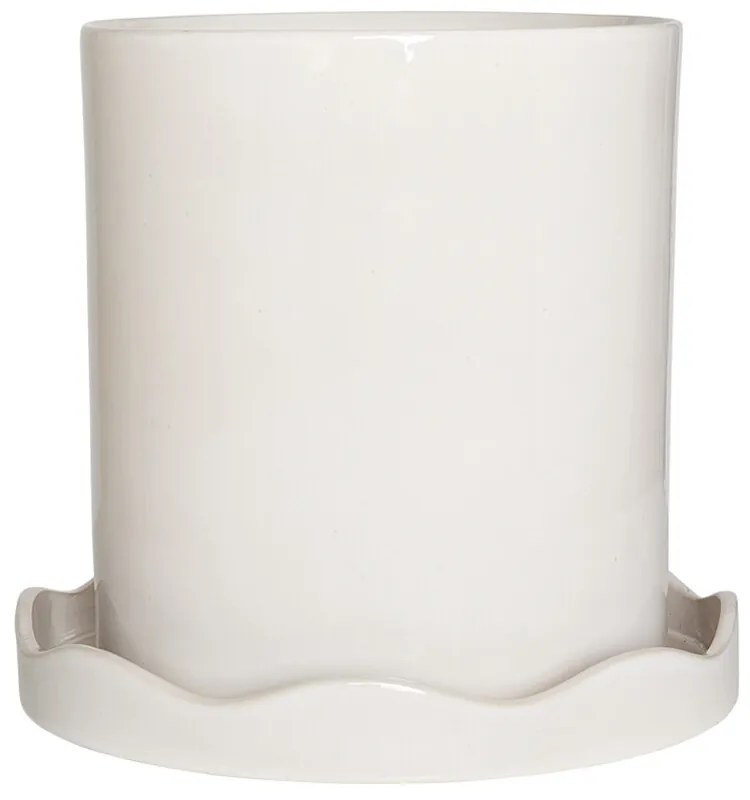 OYOY Living Design - Nami Vaso per Piante w/Piattino Large White OYOY Living Design