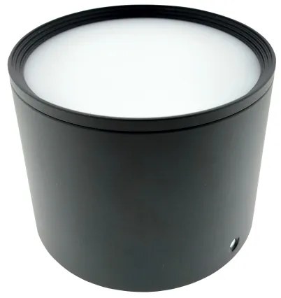 Faretto LED 10 W, 230 V, 3000/4000/6400 K, Ø 12 cm, nero