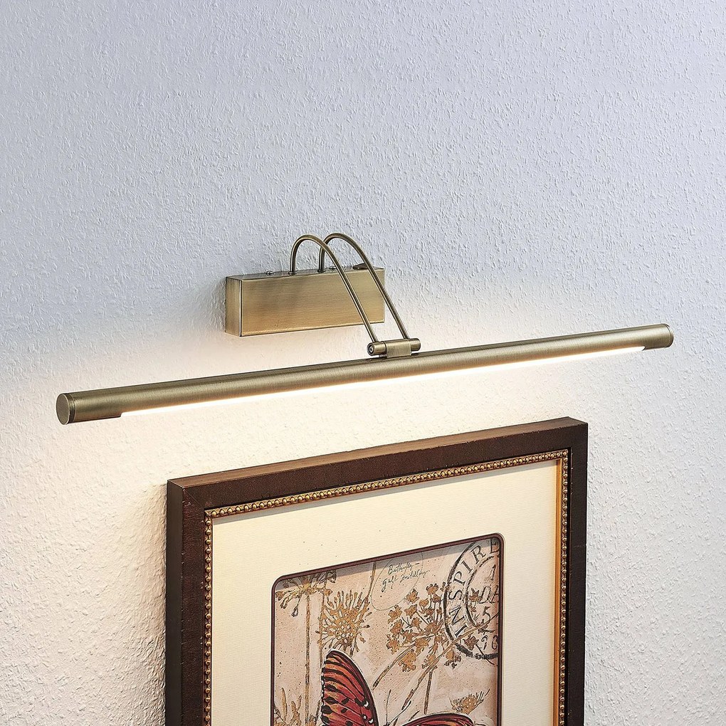 Applique a LED Mailine Lindby, Bronzo / Ottone antico, Soggiorno / Sala da pranzo, Metallo, Moderno, Applique a LED