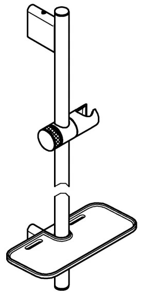 GROHE 26603000 - Barra doccia RAINSHOWER SMARTACTIVE 900 mm, finitura cromata lucida