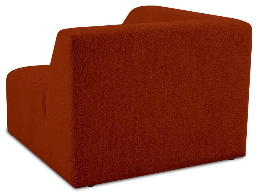 Modulo divano in tessuto bouclé color mattone (variabile) Roxy - Scandic
