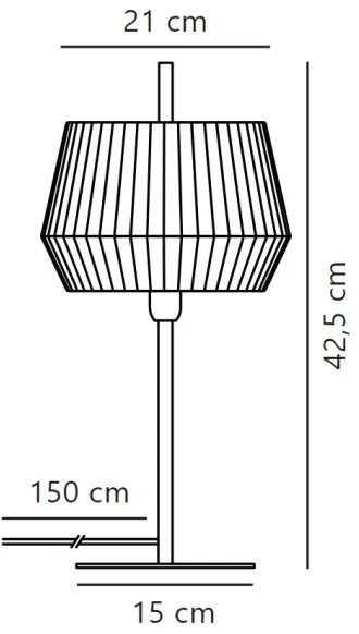 Nordlux - Lampada da tavolo DICTE 1xE14/40W/230V beige/nero