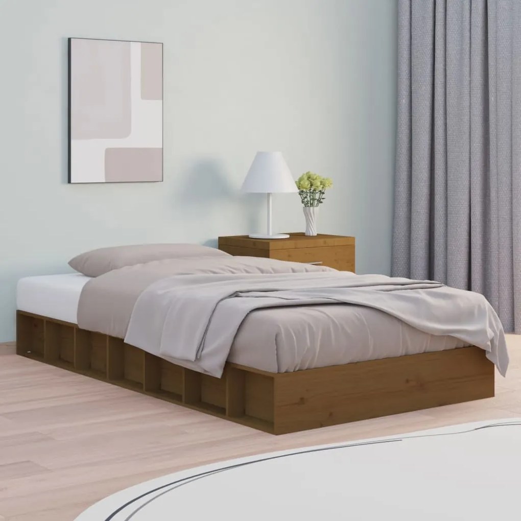 Giroletto Ambra 75x190 Cm Small Single İn Legno Massello /