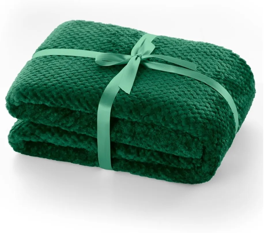 Coperta in microfibra verde scuro, 220 x 240 cm Henry - DecoKing