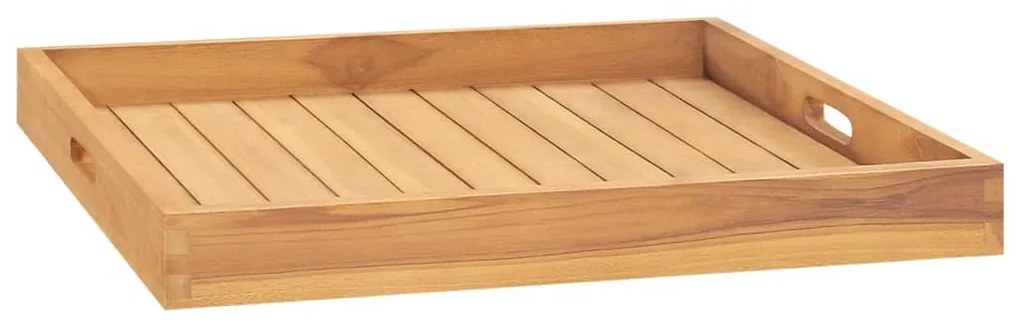 Vassoio Da Portata 60x60 Cm İn Legno Massello Di Teak /