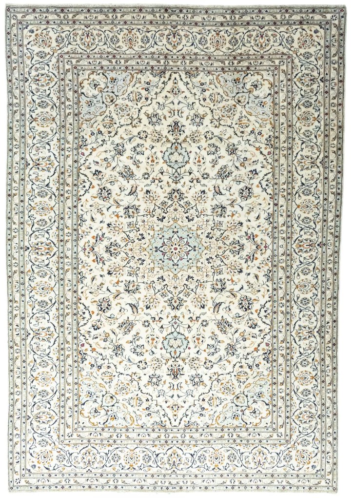 Kashan Tappeto persiano 240 x 350 Beige (Iran) Annodato A Mano