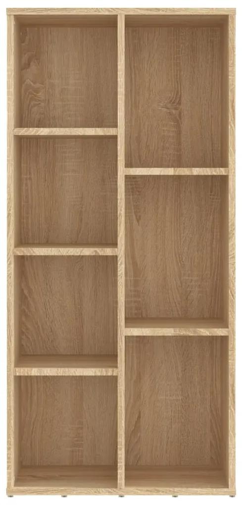 Libreria rovere sonoma 50x25x106 cm in legno multistrato