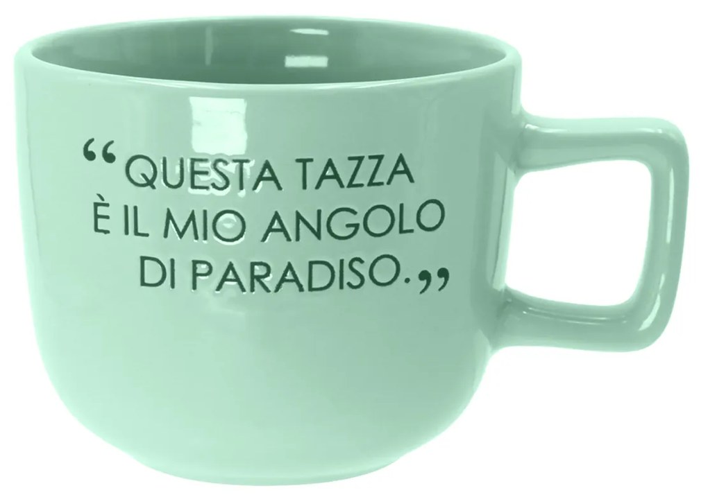 Tazza jumbo 500 ml scritta Quotes verde