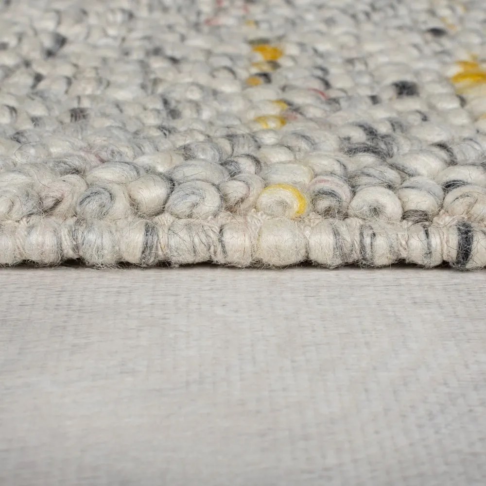 Passatoia in misto lana intrecciata a mano color crema 60x230 cm Minerals - Flair Rugs