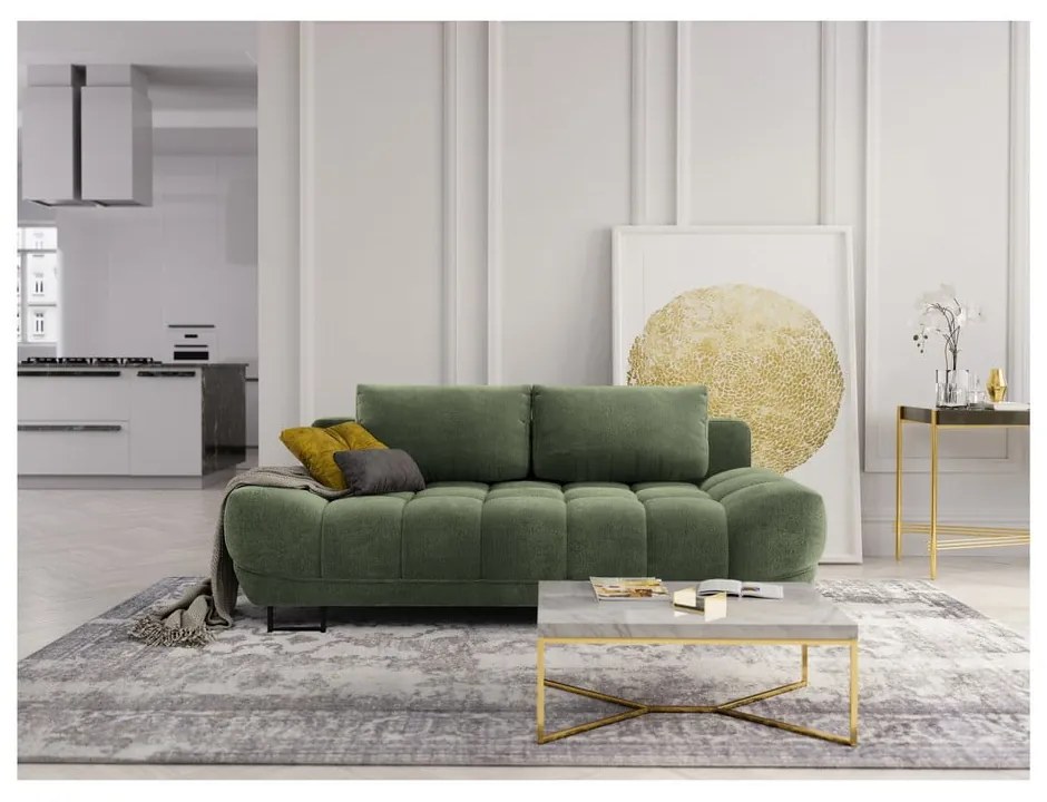 Divano letto verde a tre posti Cumulus - Windsor &amp; Co Sofas