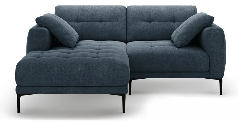 Divano angolare blu scuro (con penisola a sinistra/con chaise lounge) Bemy – Micadoni