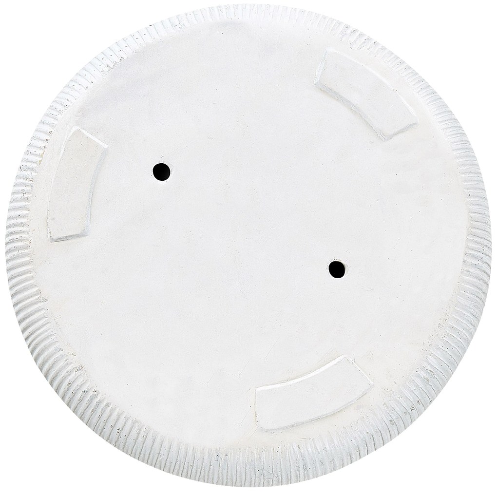 Vaso per fiori fibra di argilla bianco ⌀ 55 cm OREOI Beliani