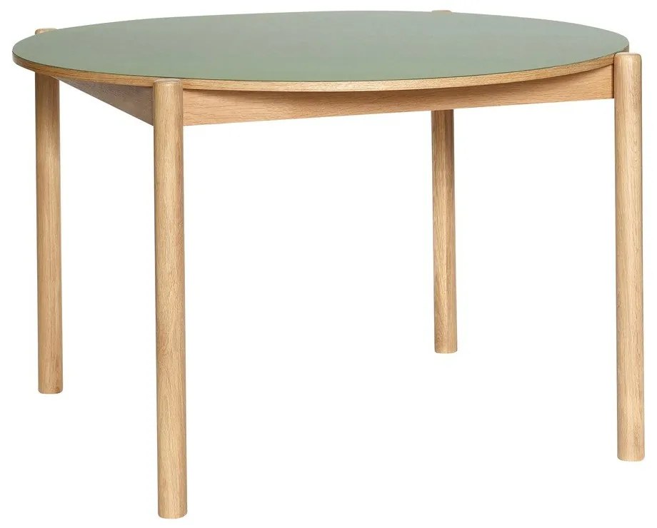 Tavolo da pranzo rotondo in rovere ø 115 cm Oblique - Hübsch