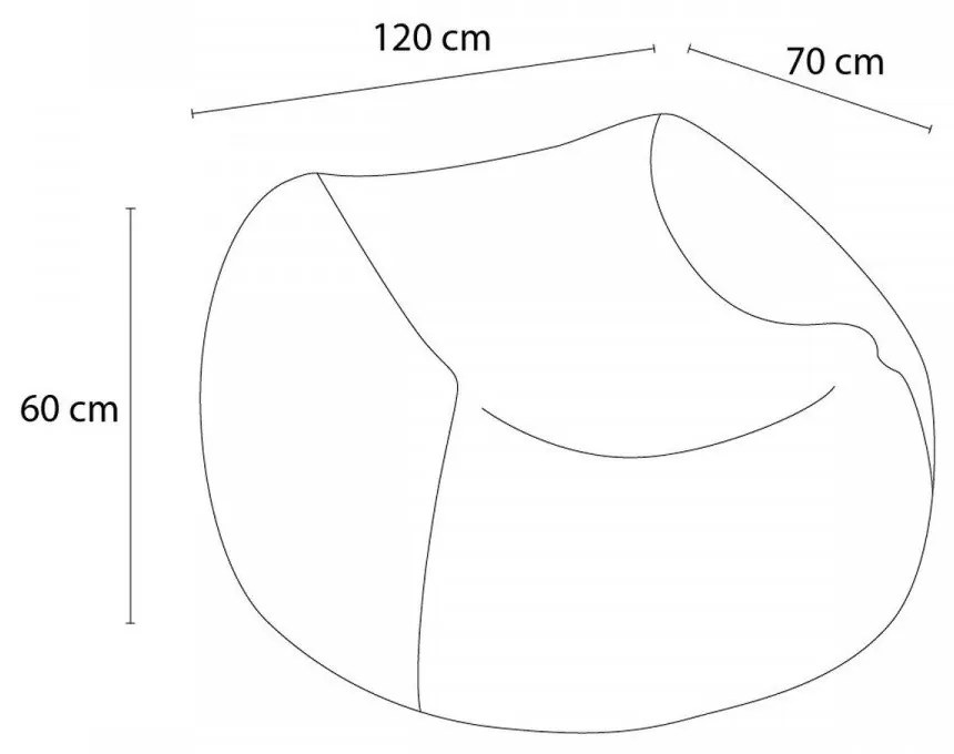 Puof a sacco color senape Voltaire – Bobochic Paris