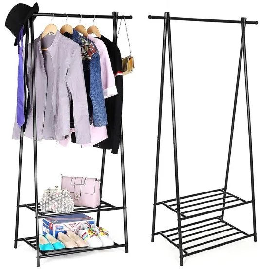 Appendiabiti da terra LINEA nero