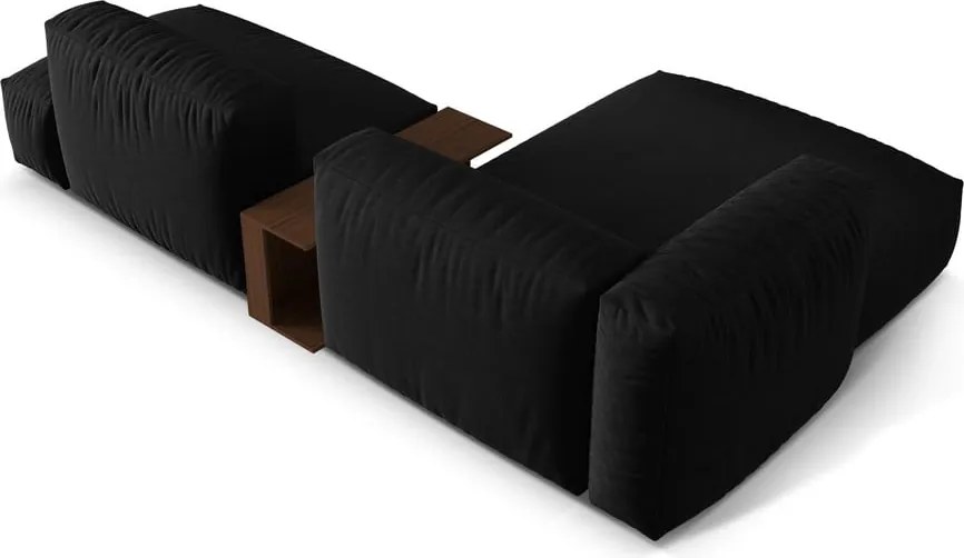 Divano angolare modulare nero (angolo sinistro) Martina - Micadoni Home