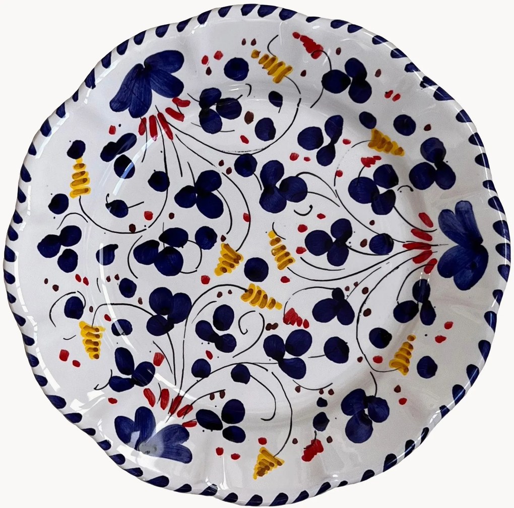 Piatto da colazione fatto a mano Toscana