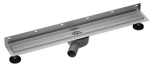 Canale doccia 84x10 cm cromo lucido