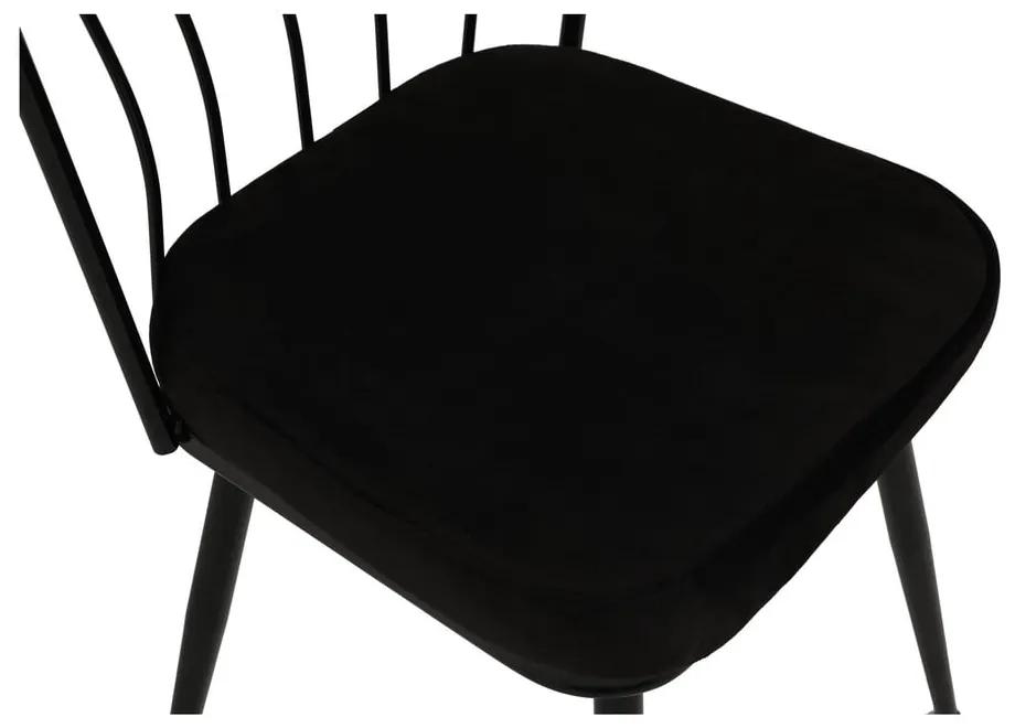 Sedie da pranzo in metallo nero in un set di 2 Yildiz - Kalune Design
