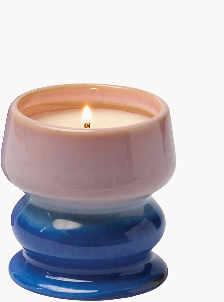 Candela profumata in ceramica Melt Ombre (legno di teak & gelsomino)