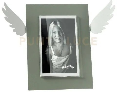 Portafoto di design icaro piccolo giada ,bianco marmo in ferro e po...