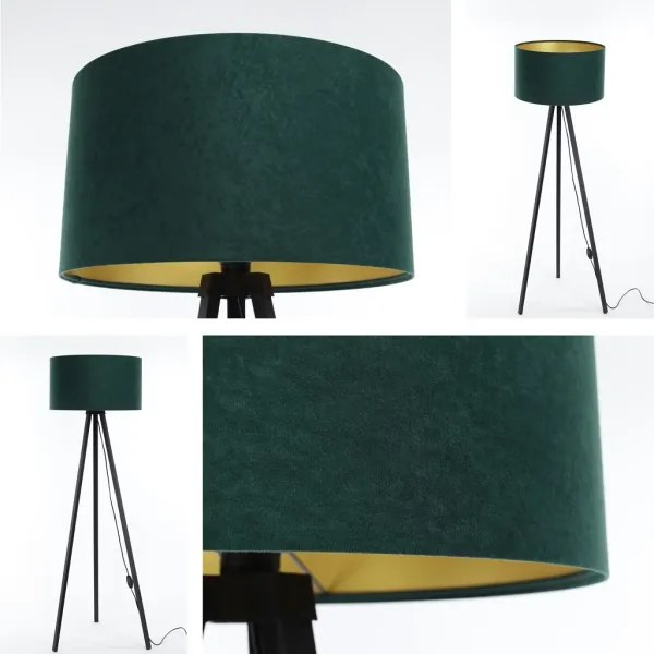 Lampada da terra STANDART 1xE27/60W/230V verde/wenge