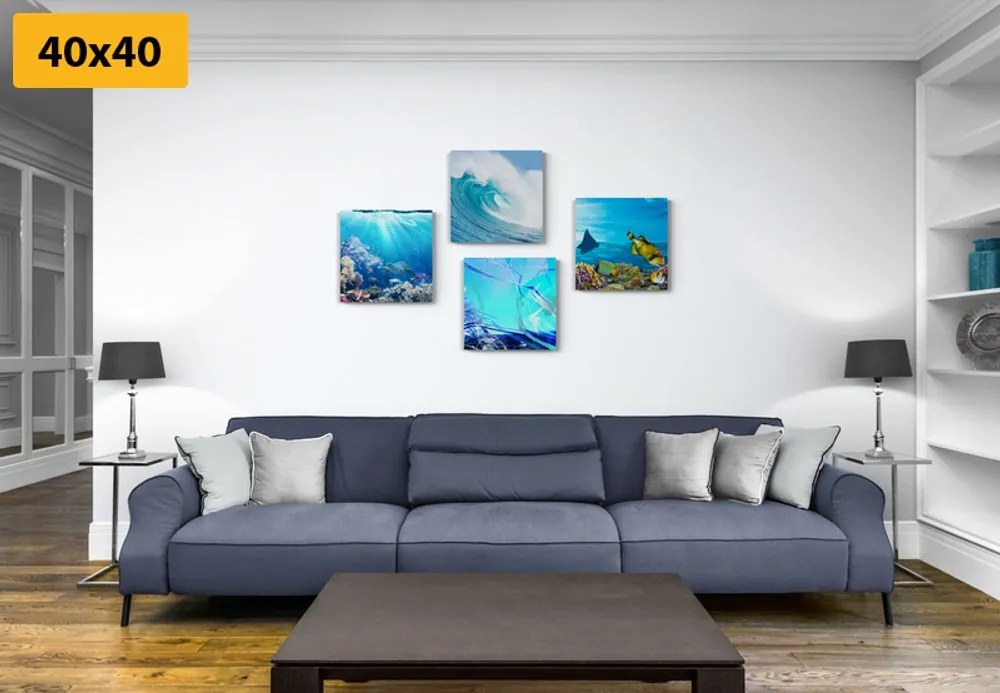 Set di quadri – Vita sotto il mare