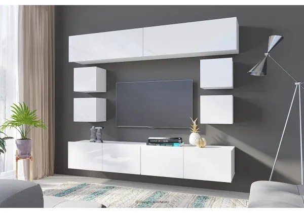 Armadio a muro PAVO 34x34 cm bianco lucido