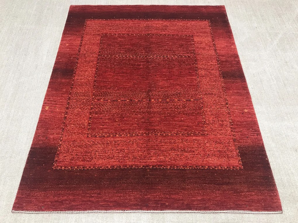 Loribaft Tappeto 150x190 Rosso (Iran) Annodato A Mano