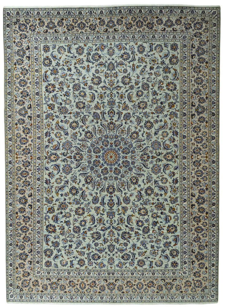 Kashan Tappeto persiano 300x410 Verde (Iran) Annodato A Mano
