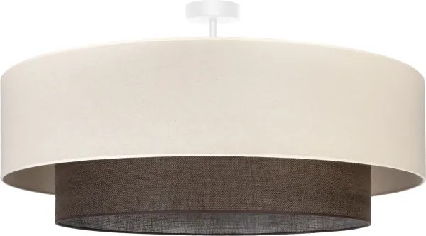 Brilagi - Lampadario a plafone LED Stile BOHO 3xE27/15W/230V Ø 80 cm crema/marrone