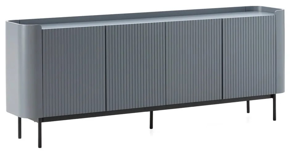 Cassettiera blu polveroso 200x80x40 cm Willa – MOME