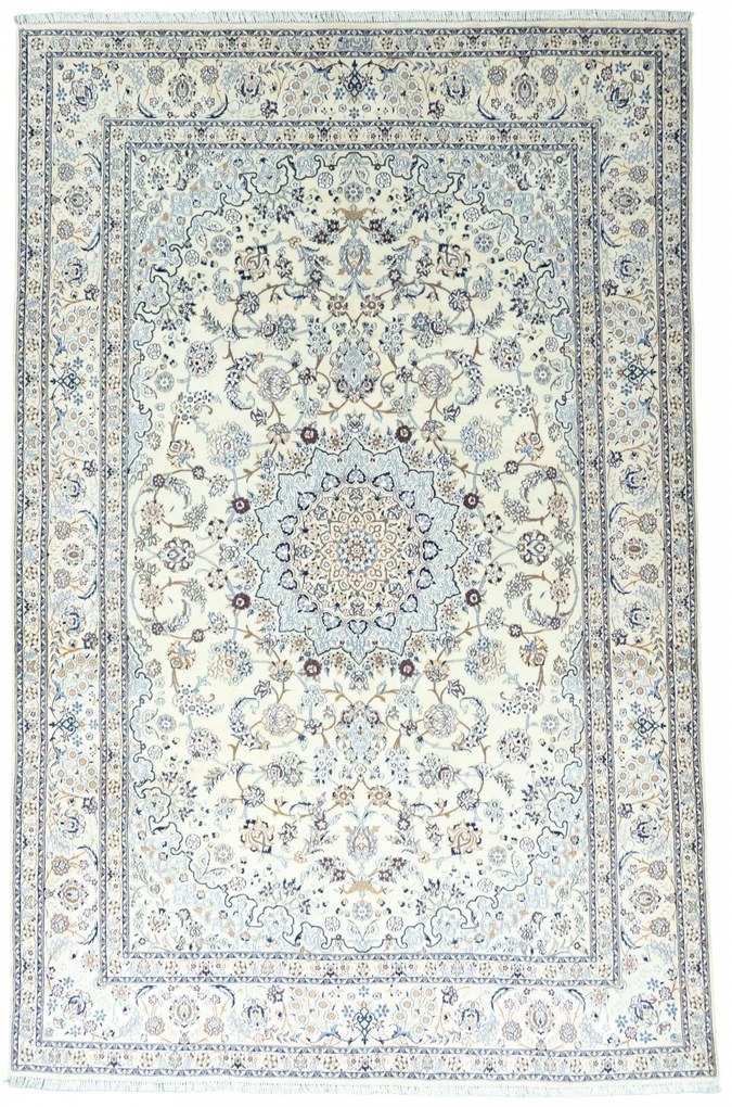 Nain Tappeto 310 x 200 Beige (Iran) Annodato A Mano