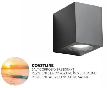 Redo 90151 - Applique da esterno PUNTA 1xGU10/7W/230V IP44