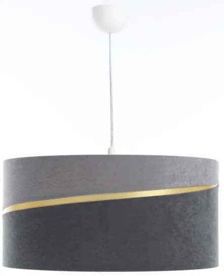 Lampadario a sospensione con filo SWING 1xE27/60W/230V grigio/oro